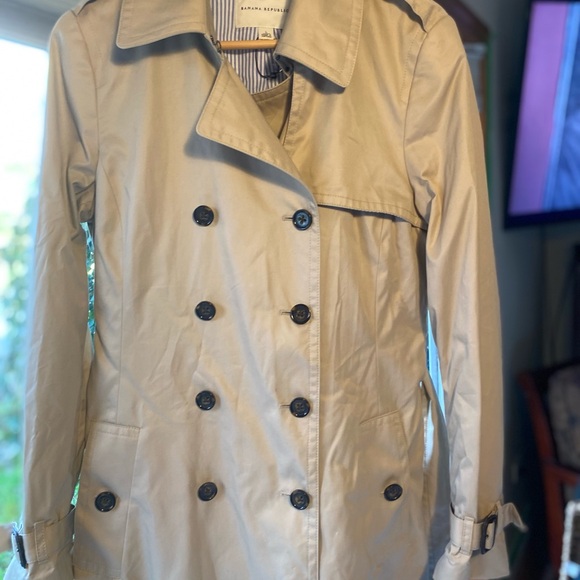 Banana Republic size large pea coat beige - Picture 8 of 10